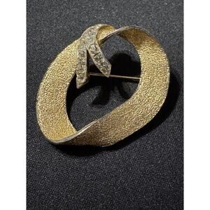 BSK Gold Tone Brooch